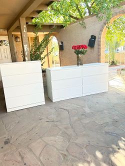 2 IKEA white dressers