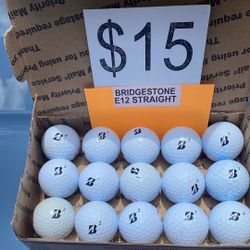 15 Bridgestone E12 Straight Golf Balls