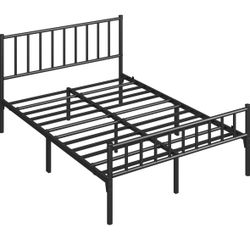 Full Size Bed Frame Metal Platform