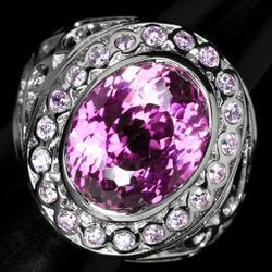 Rich Pink Tourmaline 14.65ct Sterling 925 Silver 
