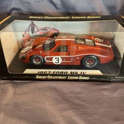 Shelby Collectibles Legend Series, 1967 Ford MK IV #3, Red, 1/18