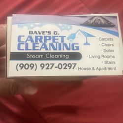 cleaning of carpets, chairs, sofas, stairs and more
