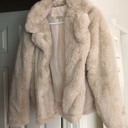 Women’s Synthetic Faux Fur Joujou Jacket, Coat Size Large
