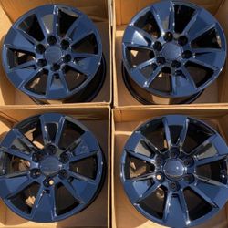 17” Chevy Tahoe Silverado factory wheels rims gloss black new