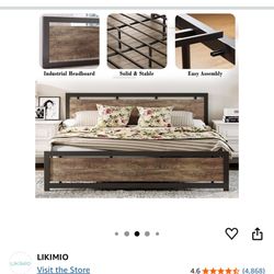 Brand New In Box King Bed frame 