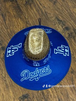 Dodgers straw hats
