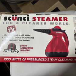 1000 Watts scunci STEAMER • for Cars, Trucks, Rvs, Toys, Tools, Patio, Furniture, Etc. It Cleans And Sterilizes About Anything. 