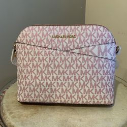 Michael Kors Jet Set Travel Medium Crossbody Bag, Signature Logo Dome