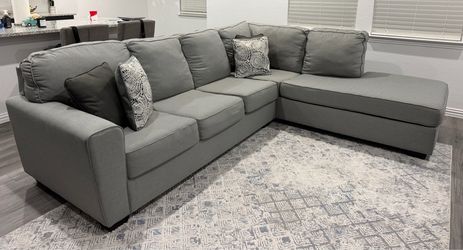 Gray L Shape Sofa 9’x7’6”