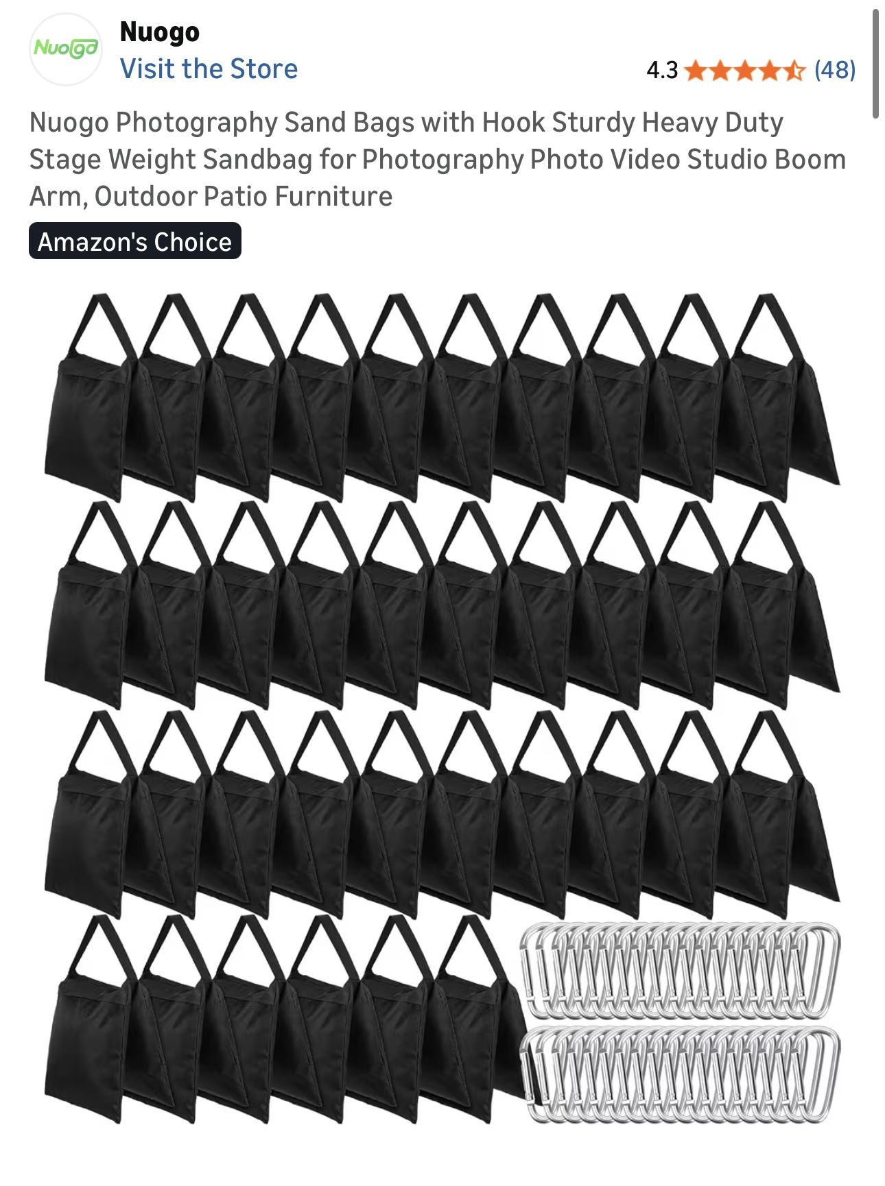 PHOTOGRAPHY SAND BAGS