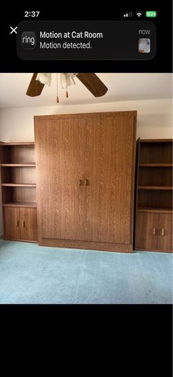 Mid century Murphy bed Full