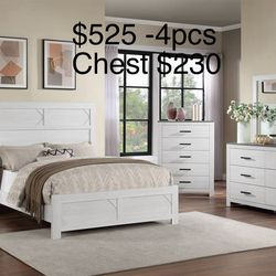 $499 to $525 bedroom set not including mattress and chest