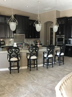 Front gate counter stools