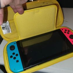 Nintendo Switch With Games, Case And Dock