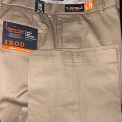 New. Mens 38x30 Izod Pant