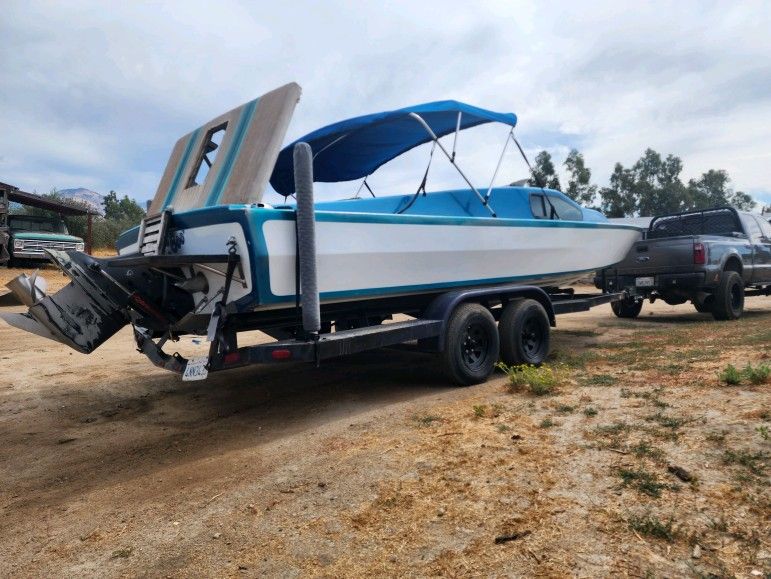 1978 Sleekcraft Daycruiser Stern Drive Trade Boat Fishing Dirt Bike Trailer Quad Crf Yzf Yz Cr 450 250 Ranger Tacoma Pop Up Camping 