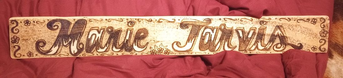 Wood Burnt Name plates And Signs Of All Sorts