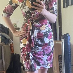 NWT RACHEL ROY WRAP Dress XS December Ivory Combo