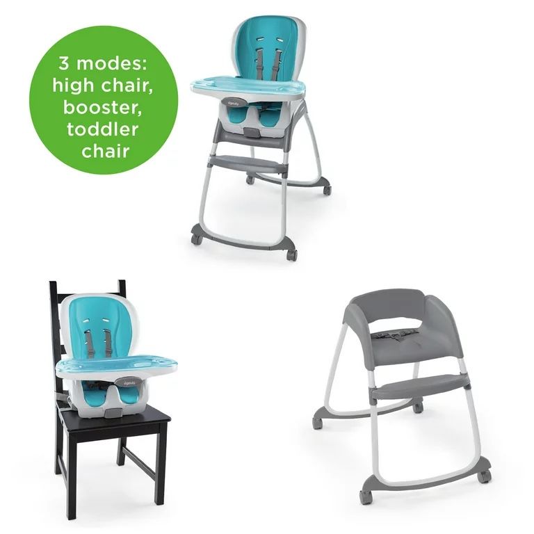 HIGH CHAIR Ingenuity SmartClean Trio 3-in-1 High Chair - Aqua