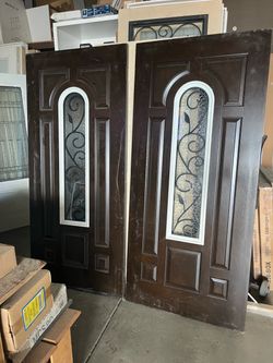 Double exterior door