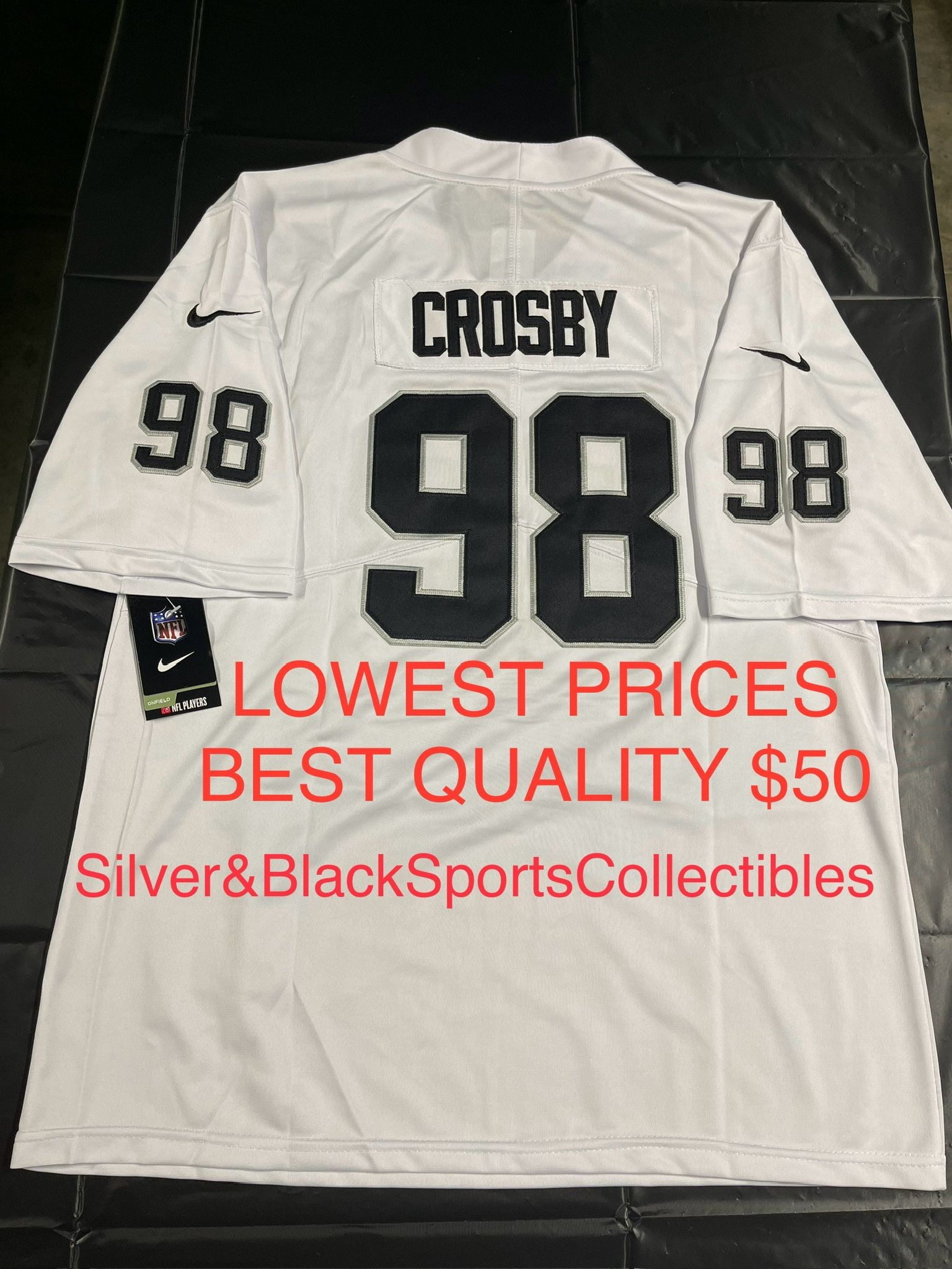 MENS STITCHED LAS VEGAS RAIDERS JERSEY SIZE SMALL UP TO 6XL Ships Same Day If Ordered Before 3pm PST