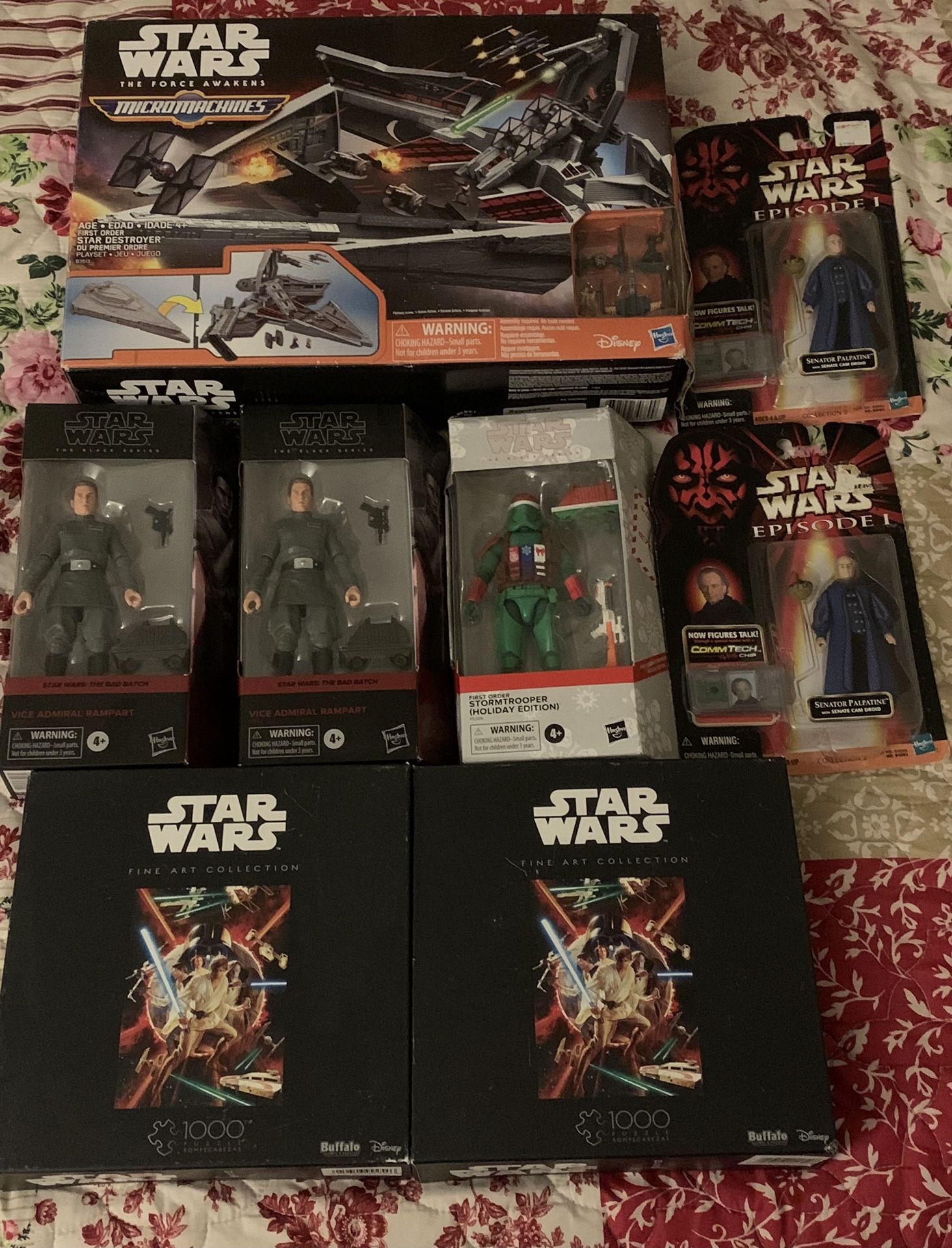 Star wars Lot. Micromachines Set, Puzzles And Figures ALL BRAND NEW