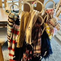 Scarf Hanger w/ 11 Scarfs