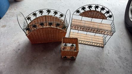 3 Piece wicker set