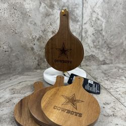 Dallas Cowboys Mini Wooden Board on Marble Stand — Decorative Display Piece