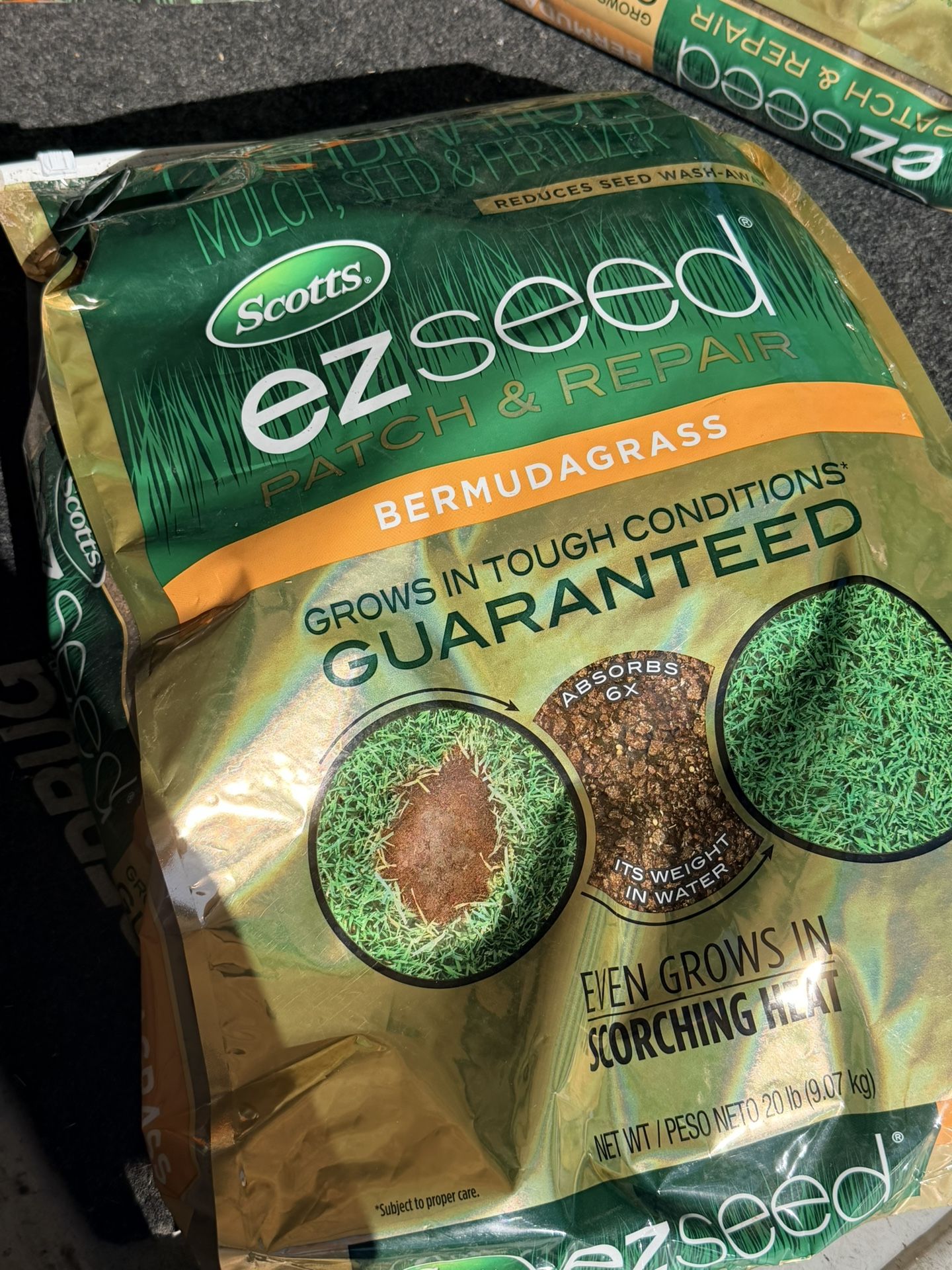 Brand New! EZ Seed Patch & Repair Sun and Shade, 20 lbs., With Mulch, Sun and Shade Grass Seed, and Fertilizer