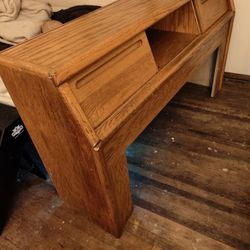 Free Wood Headboard With Storage - Vintage 