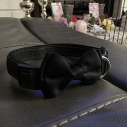 Black Bow tie Collar Size XL For Dogs 
