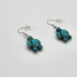 Turquoise Turtle Earrings 