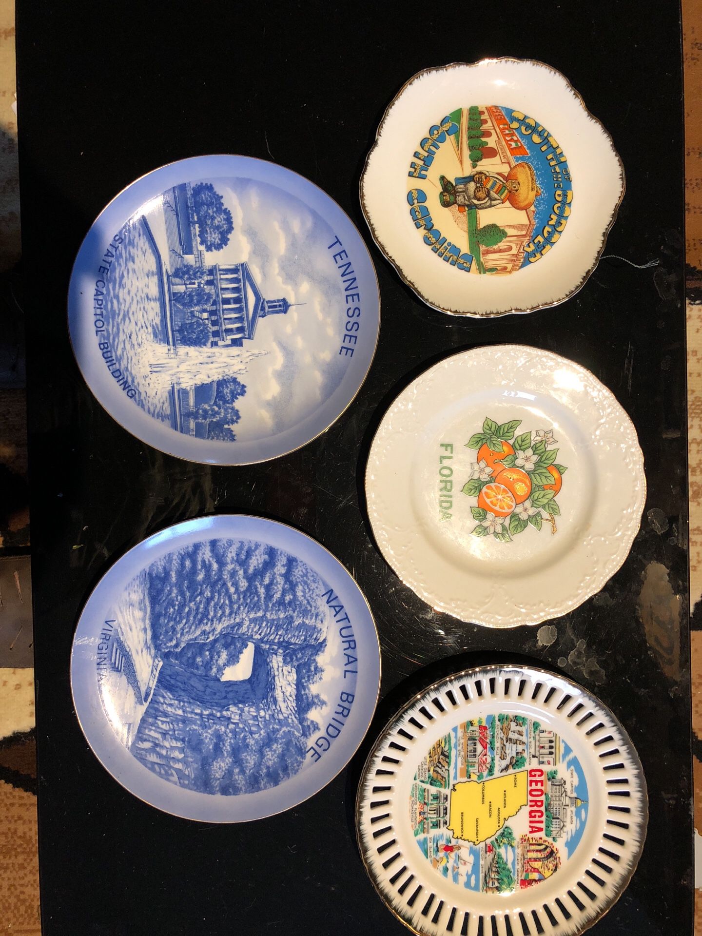 Collectible plates Glass