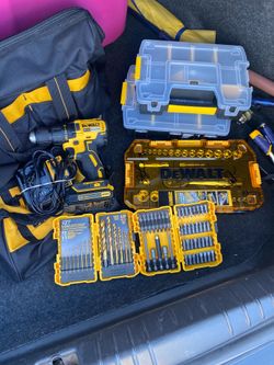 Dewalt cordless with accessories
