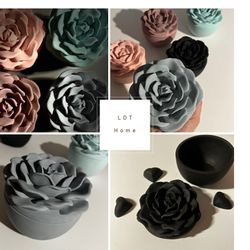 Candle Jar With Rose Shaped Lid