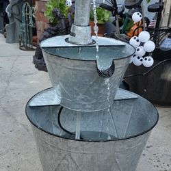 Galvanized Metal Fountain