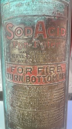 Fire extinguisher vintage