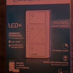 Caseta Smart Dimmer Switch for Wall & Ceiling Lights, 150W LED, White (PD-6WCL-WH-R)