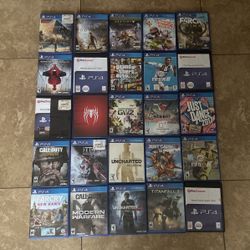 PS4 Games (Sold Individually)