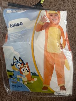 Bluey Bingo Toddler Halloween Costume 3T-4T