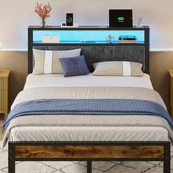 Twin Bedframe Headboard W Optional Mattress