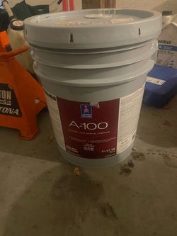 A-100 satin extra white paint 5 gallons