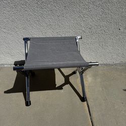 Folding canvas stool