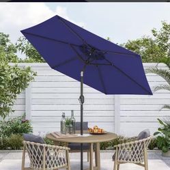 Sonkuki 7.5 ft. Patio Market Crank and Tilt Table Umbrella