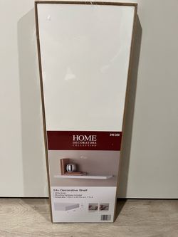 24-inch Slim Floating White Shelf (Model/SKU 245 220)