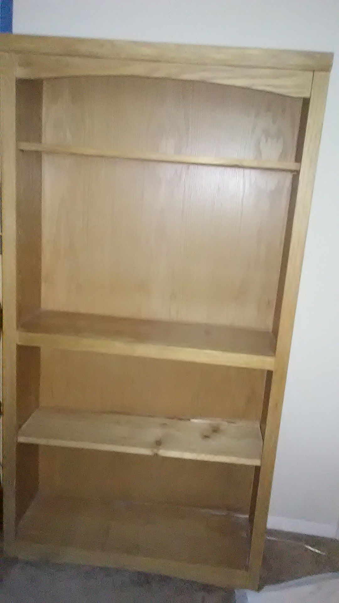 4 shelf wooden bookcase
