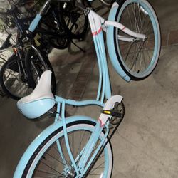 Used Cruiser Bike – Light Blue & White – Great Condition