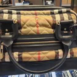 Burberry Duffle Bag With Authentic Paper