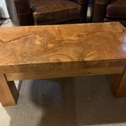 Burlwood Coffee Table 